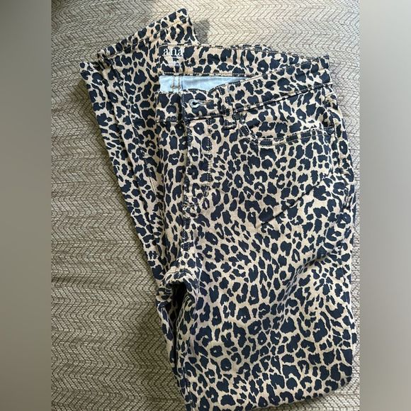 Women’s leopard skinny stretch jean - Picture 1 of 7